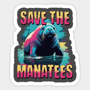 Manatee Lover - Save the Manatees Sticker
